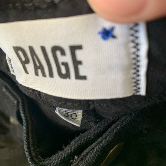 paige skyline skinny in black shadow - Picture 6 of 8